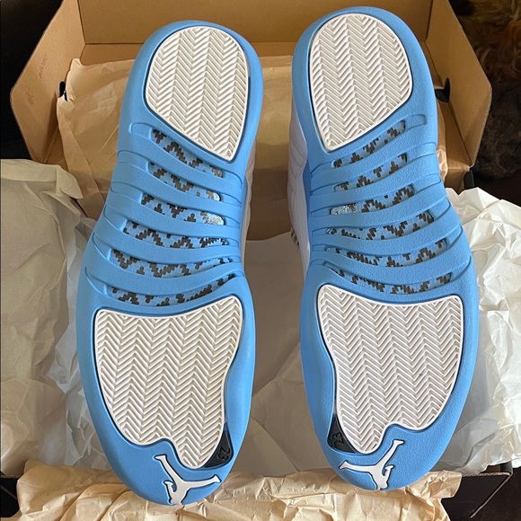 Jordan 12 Retro in White and Blue - Picture 10 of 14